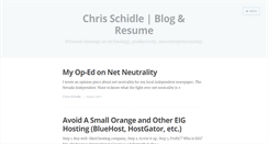 Desktop Screenshot of chrisschidle.com
